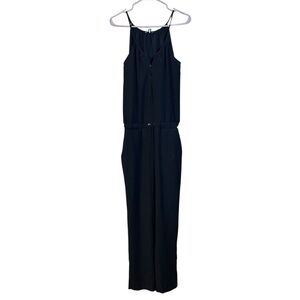 DREW Midnight Black Strappy Jumpsuit